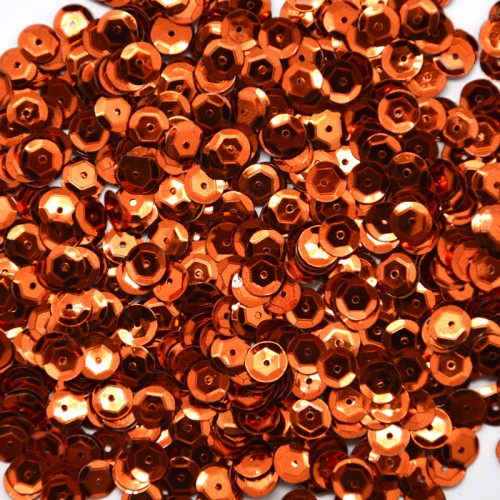 Cekiny 6mm koła łamane 17g metalizowane Miedź 6C32
