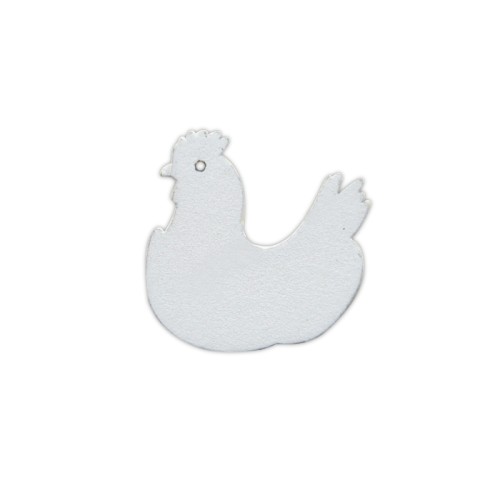Kurka drewniana biała 2,5 cm
