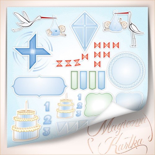Papier do scrapbookingu MK Malutkie Szczęścia 048