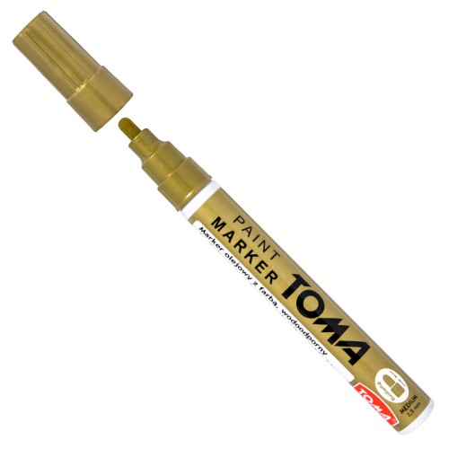 Marker olejowy 2,5mm złoty Toma Medium