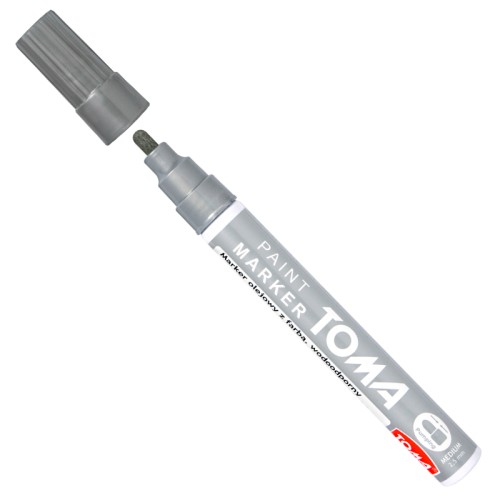 Marker olejowy 2,5mm srebrny Toma Medium