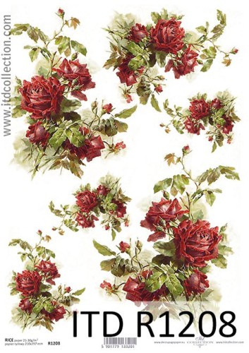 Papier decoupage ryżowy R1208 A4