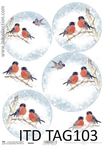 Przekładka papier do bombek decoupage TAG0103