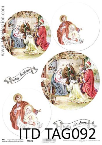 Przekładka papier do bombek decoupage TAG0092