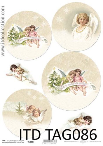 Przekładka papier do bombek decoupage TAG0086