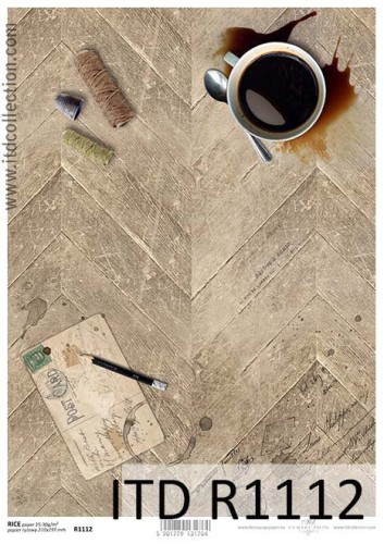 Papier decoupage ryżowy R1112 A4