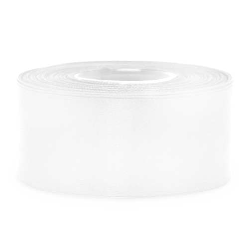 Wstążka Satynowa 38 mm 3001 Biała