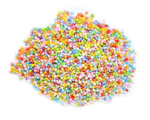 Kulki styropianowe 4 mm 10g mix kolory intensywne