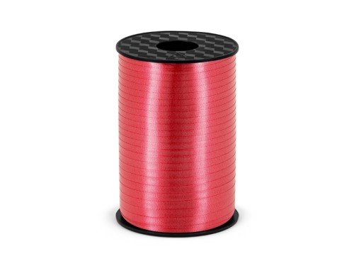 Wstążka plastikowa 5mm x 225m Czerwona 007