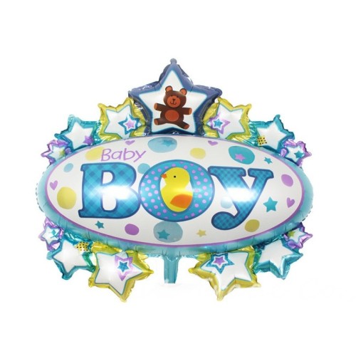 Balon foliowy 14'' Baby Boy Blue