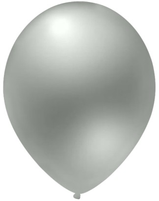 Balony EV27/400 Metaliczne srebrne 34cm 10szt