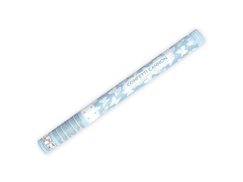 Konfetti strzelające motylki białe 60 cm mix