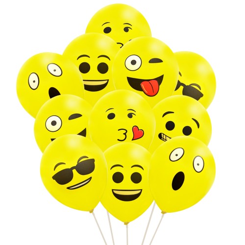 Balony 30 cm Buźki 12 szt