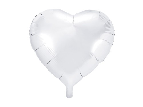 Balon foliowy 18'' Serce Białe