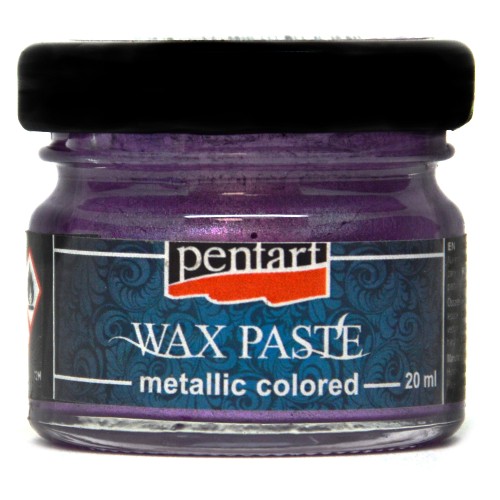 Pasta woskowa 20 ml Lila Metaliczna Pentart