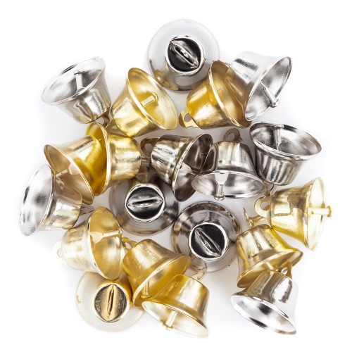 Dzwoneczki metalowe mix 2,6 cm 20 szt DPME-007