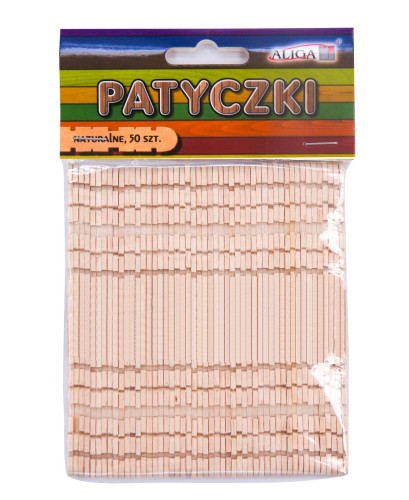 Patyczki kreatywne konstrukcyjne Aliga 50szt
