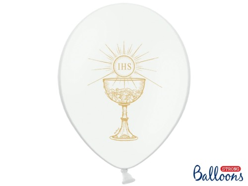 Balon 30 cm IHS Pastel Biały - 1 szt