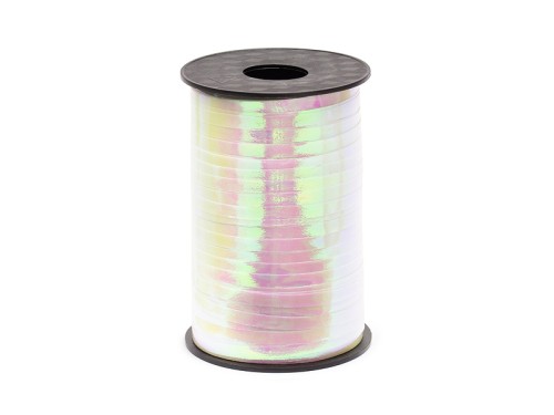 Wstążka plastikowa 5mm x 225m Opalizująca 017