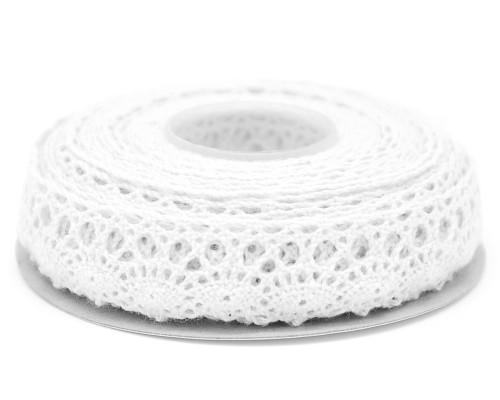 Koronka bawełniana 4,5m Biała FS103-02
