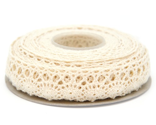 Koronka bawełniana 4,5m ecru FS103-01