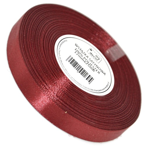 Wstążka Satynowa 12 mm 3060 Bordo