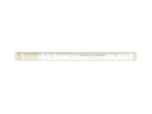 Konfetti strzelające 80 cm płatki róż kremowe