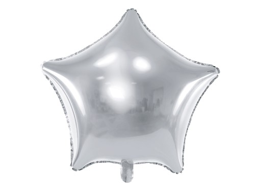 Balon foliowy 18'' Gwiazda Srebrna