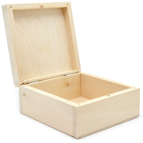 Pudełko kasetka kwadratowa Średnia 13x13x6 cm