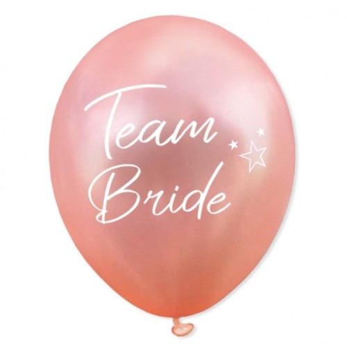 Balon 30 cm Wieczór Panieński Team Bride Rose Gold