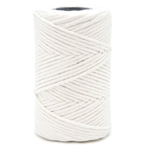 Sznurek bawełniany 2mm 100g 60m Biały