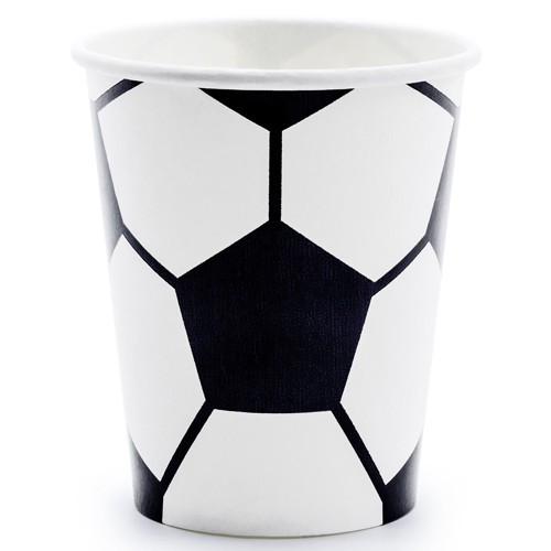 Kubeczki papierowe Piłka 220 ml 6 szt KPP72