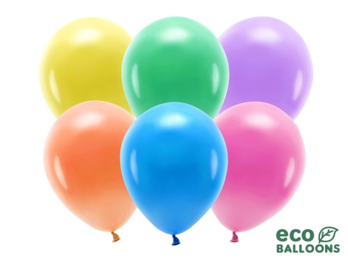 Balony ECO pastelowe 100 szt MIX