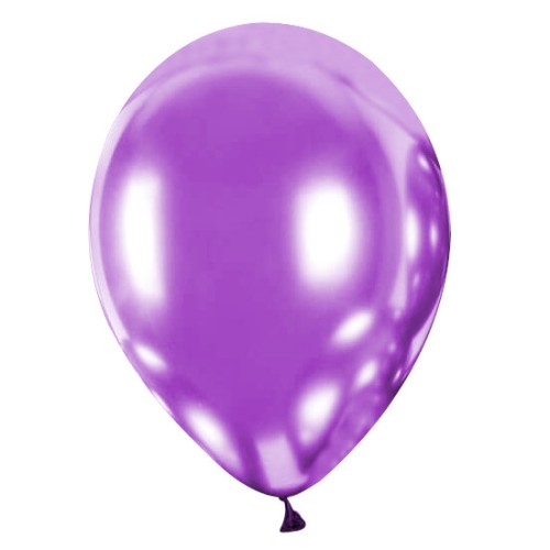 Balon 30 cm Chromowany Fioletowy - 1 szt