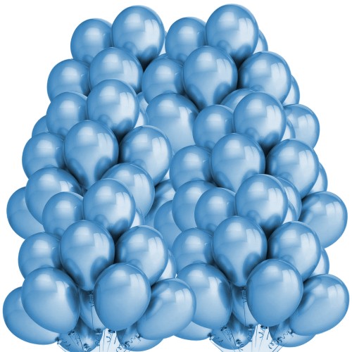 Balony EV27/450 Metaliczne niebieskie 100szt