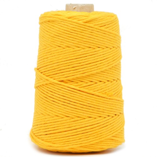 Sznurek bawełniany 3mm 200m Żółty 130