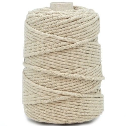 Sznurek bawełniany 5mm 100m Beżowy 609