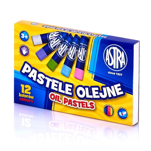 Pastele olejne 12 kolorów Astra