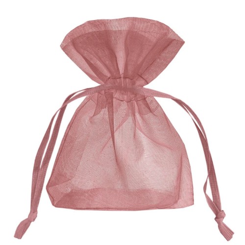 Woreczki z organzy Rose Gold 7x9cm - 10 sztuk