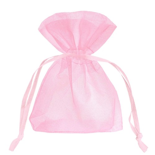 Woreczki z organzy Różowe 10x15cm - 10 sztuk