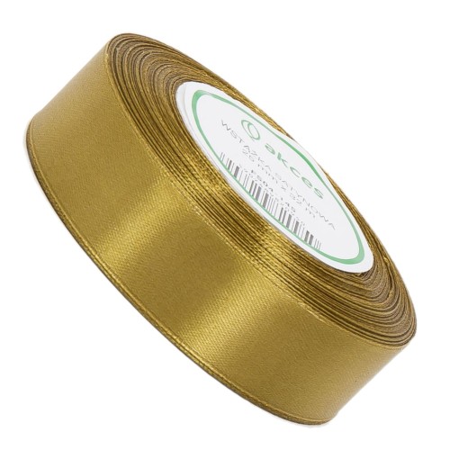 Wstążka Satynowa 25 mm 32 mb FS04-145 złoty