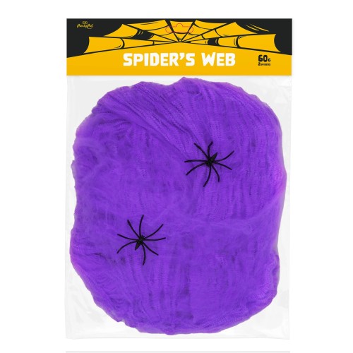 Pajęczyna Halloween Fioletowa 60g PartyPal