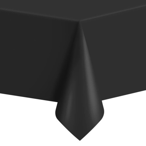 Obrus plastikowy Czarny 274 x 137 cm 