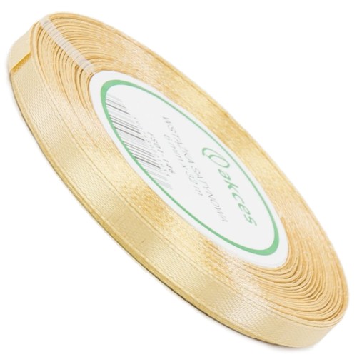 Wstążka Satynowa 6 mm 32 mb j.złota FS01-146