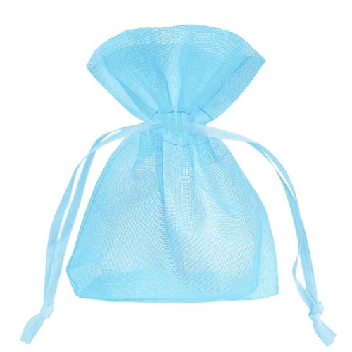 Woreczki z organzy Błękitne 10x15cm - 10 sztuk