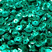 Cekiny 6 mm koła łamane 15g nr 25 turkusowe