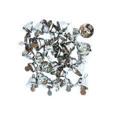 Dzwoneczki metalowe mix srebrne 30 szt. DPME-001