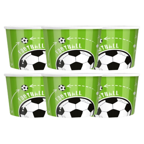 Kubek do lodów Football 6szt