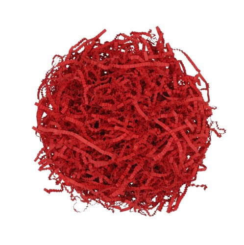 Wypełniacz do paczek papierowy czerwony 500g