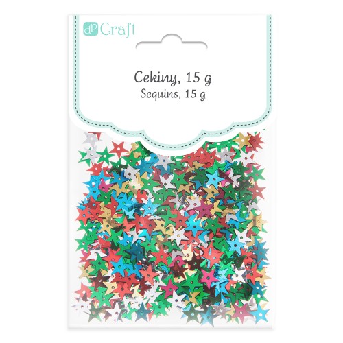 Cekiny gwiazdki 15g mix Dp Craft